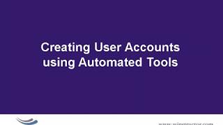 Win2008   Creating User Accounts using Automated Tools