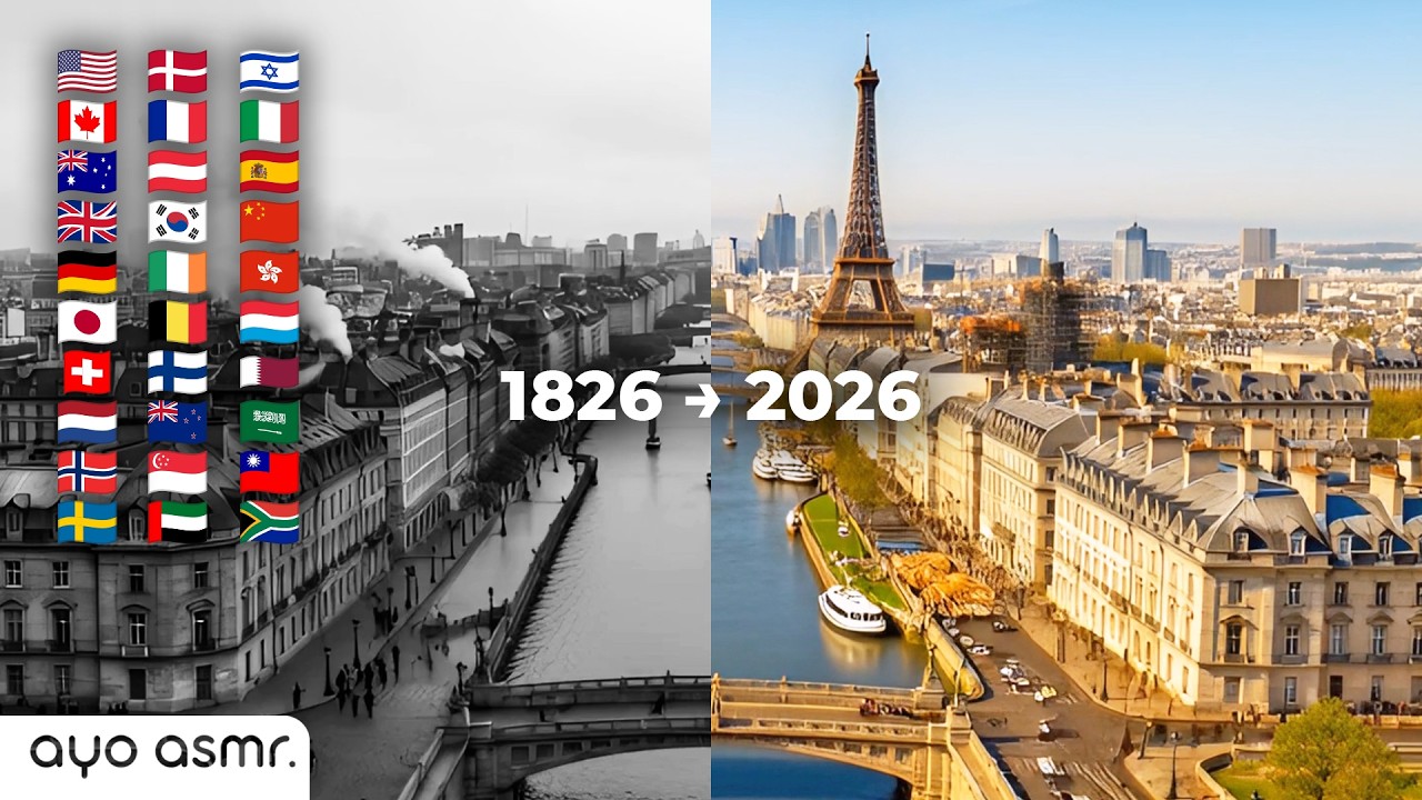 What Countries Looked Like 200 Years Ago in 30 Nations | ASMR Time Travel 🌎