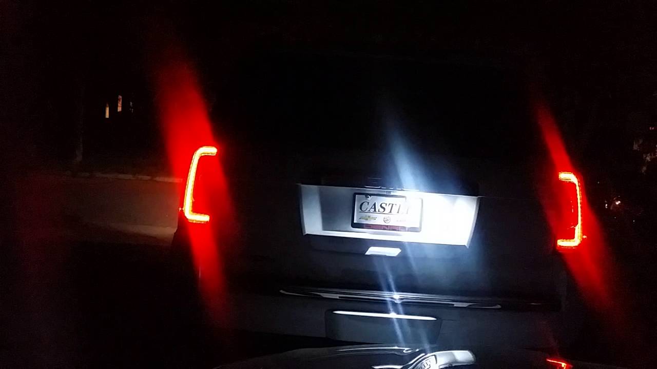 2015 Yukon Denali LED license plate light problem YouTube