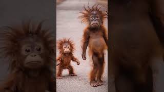 MONKEY DANCING Like He Already Gave Up on Adult Life 😂🐵#FunnyMonkey #Relatable #MonkeyDance