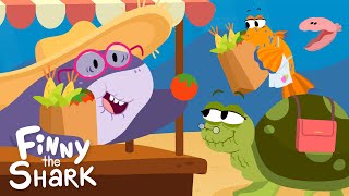 The Farmer In The Dell | Nursery Rhymes | Finny The Shark