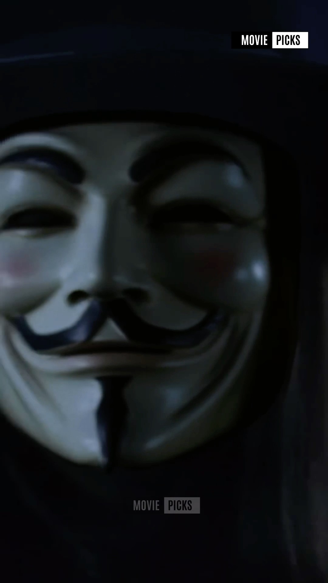 Rebel Guy Fawkes Silver Stacker Mask - Dark Antiqued - 2 oz