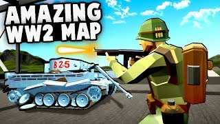 Amazing NEW WW2 Map!  Best RAVENFIELD Map, P51 Mustangs! (Ravenfield Best Mods Gameplay)