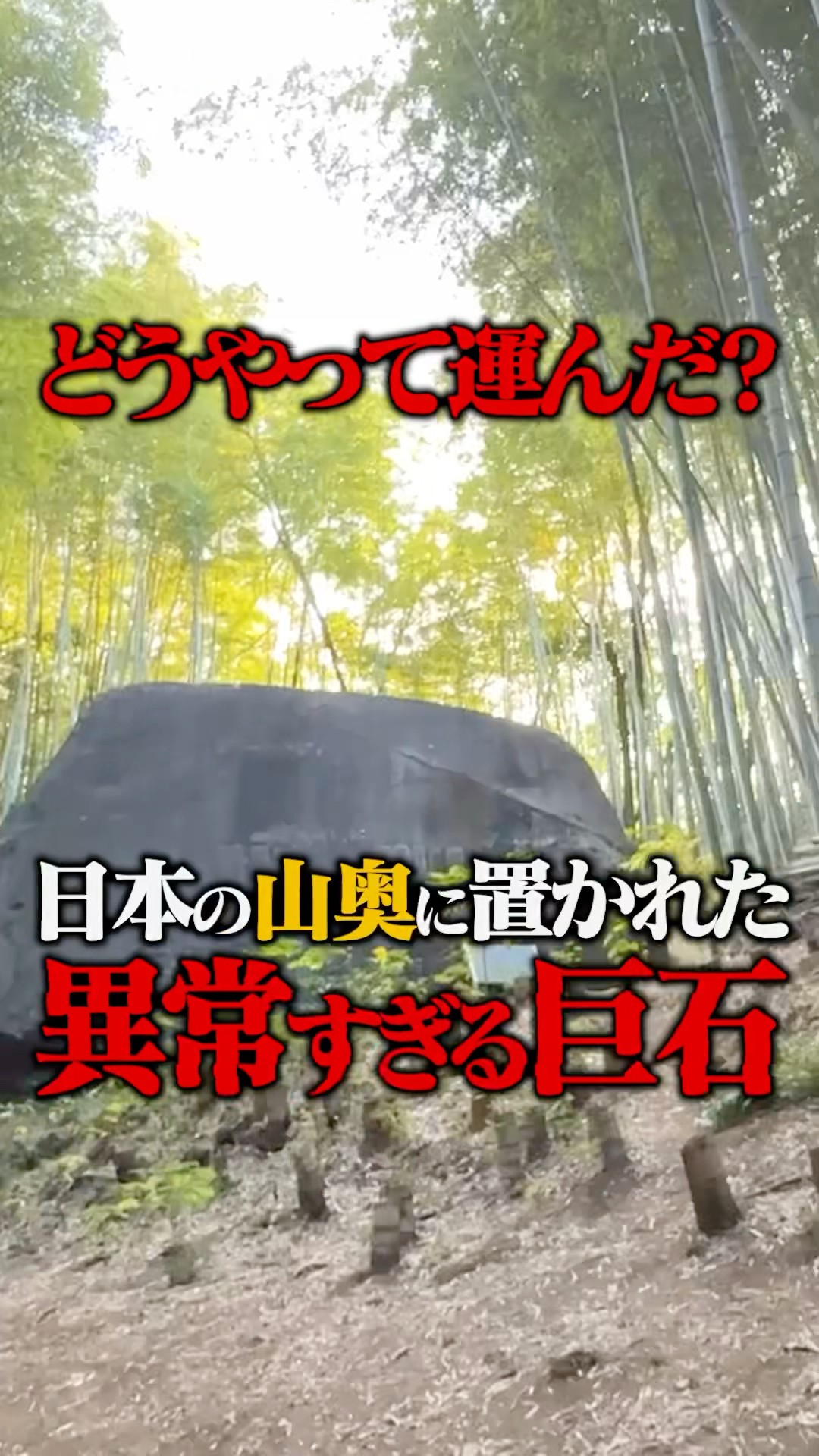 明らかにおかしい、山奥に置かれた巨石がロストテクノロジーすぎる #都市伝説 #コヤッキースタジオ #shorts