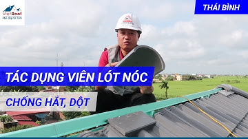 Tác dụng của viên lót nóc trong việc chống hắt dột.Thi công mái ngói trọn gói tại Thái Bình