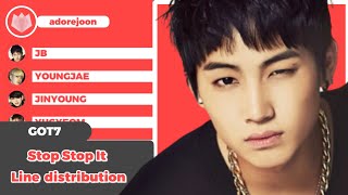 GOT7 - Stop Stop It (line distribution)