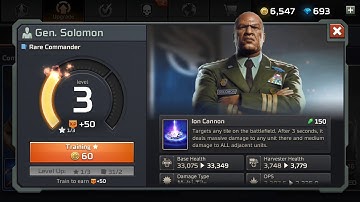 C&c rivals upgrade gen. Solomon from lvl 3 to level 7
