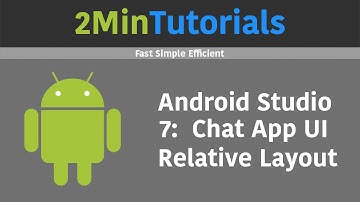 Android Studio Tutorials In 2 Minutes - 7 - Chat App User Interface