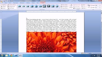 Aligning Images and Wrapping Text in Microsoft Word