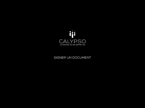 Signer un document sur CALYPSO – Portail RH de TOPNET SA