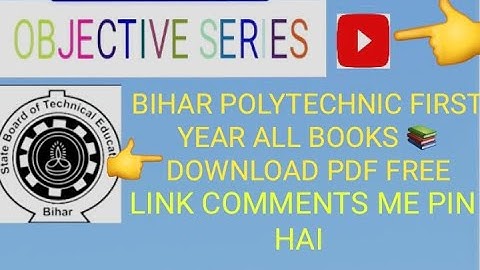 Bihar polytechnic 1st semester book download 📄.  SBTE 2nd semester book download. #biharpolytechnic