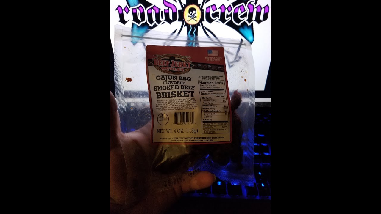 Roadie Snacks 14. Cajun BBQ Beef Brisket Jerky from The Beef Jerky