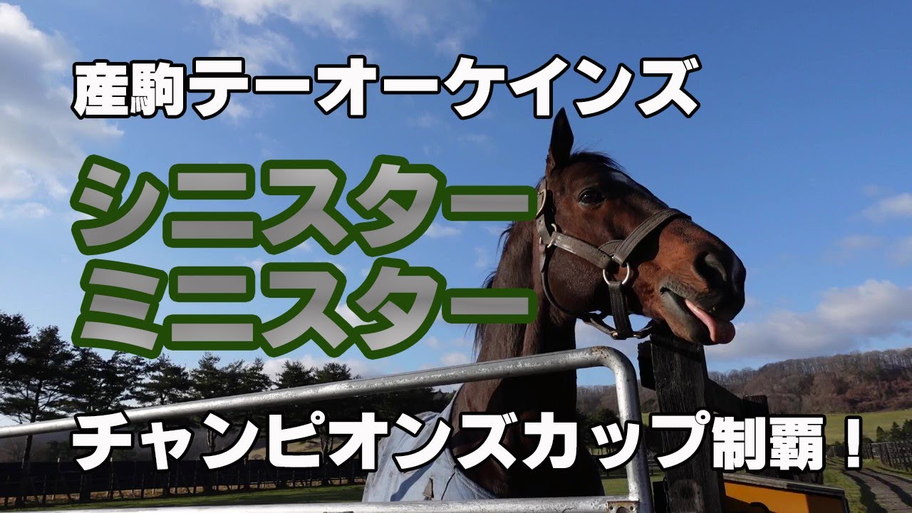産駒テーオーケインズ チャンピオンズカップ制覇 シニスターミニスター Sinister Minister Youtube