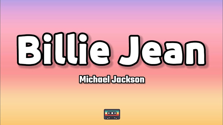 Billie Jean Lyric Video version - Lyric Video performance video thumbnail