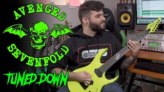 What If Avenged Sevenfold Tuned Down? (Drop B Guitar Riff Compilation)