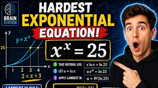 Hardest Exponential Equation!