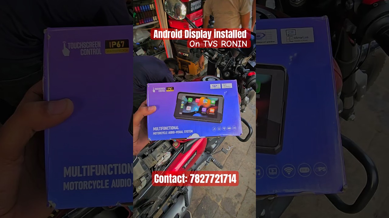 TVS RONIN Android Display Installed at RAJU BHAI SKD | 