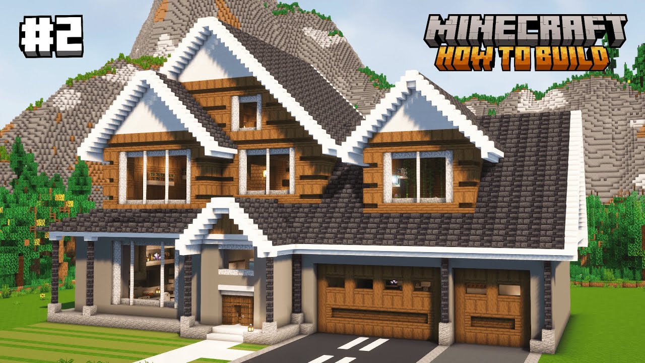 Traditional Craftsman House / Large Build / Minecraft Tutorial #2