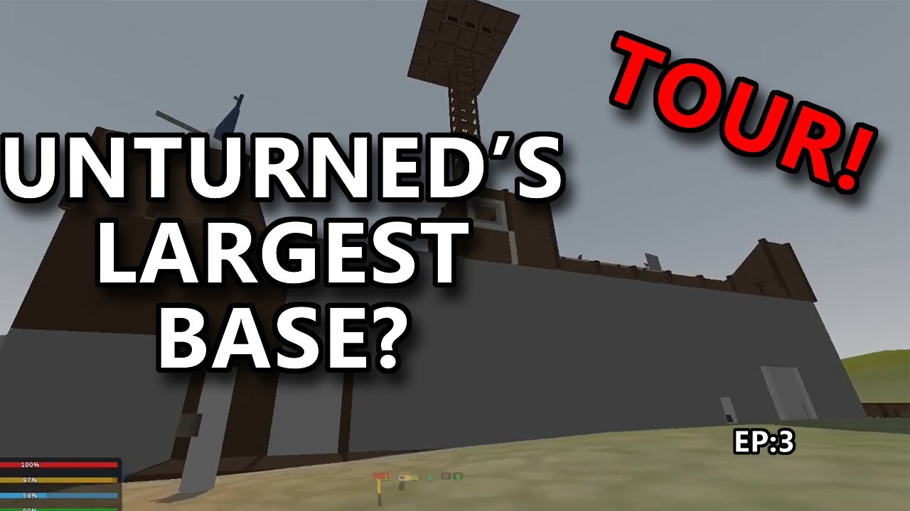 UNTURNED Reboot EP:3 | Unturned's Largest Base Tour | Are They Hackers/Admins?
