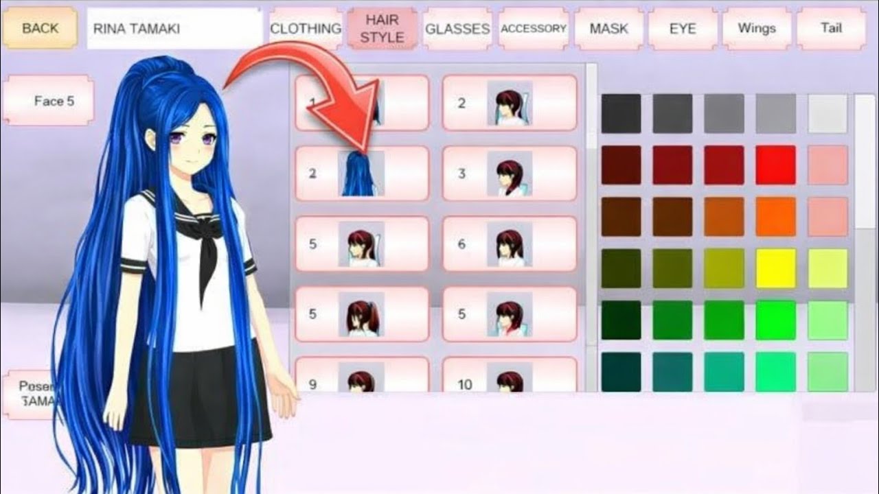 How to get long hair in Sakura school simulator 🤯✨#sakuraschoolsimulator 