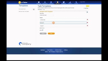 Managing Task Templates in ProTasker Project Management Software