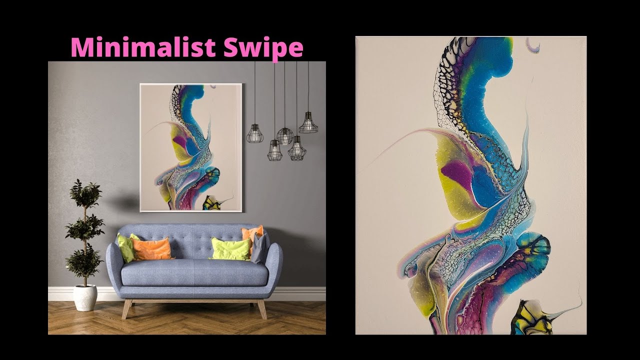 Minimalist Swipe and Tilt, Negative Space 🎨 Fluid Art