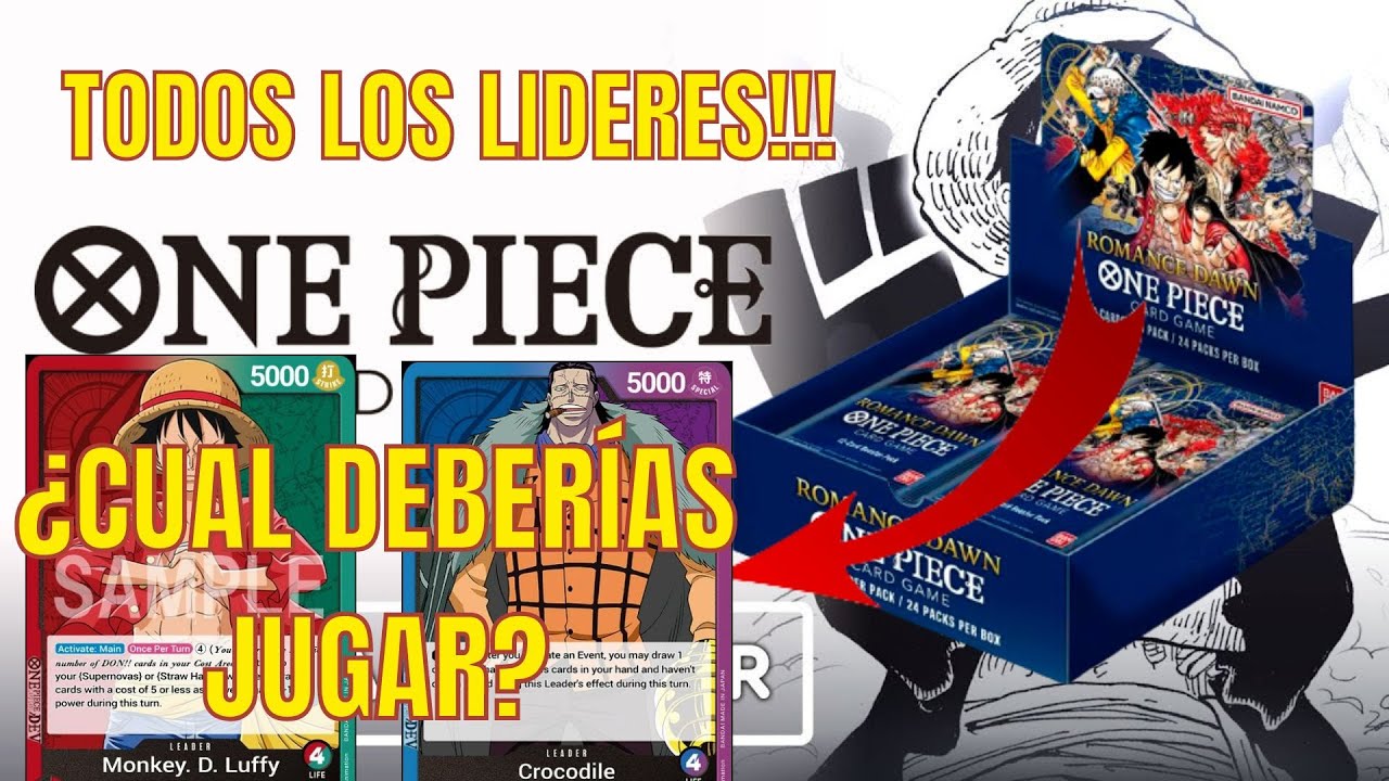 ONE PIECE CARD GAME TODOS LOS LIDERES DE OP01 QUE LIDER JUGAR one-piece-card-game-todos-los-lideres-de-op01-que-lider-jugar