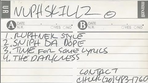Nuphskillz - Demo Tape Snippets (1993) (Rare) (New Jersey)