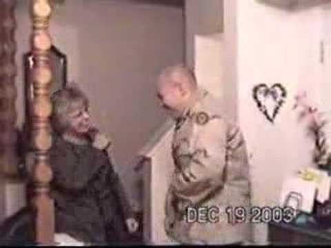 I went to Pakistan for Operation Enduring Freedom, and I got to come home on leave, and i surprised my mom.