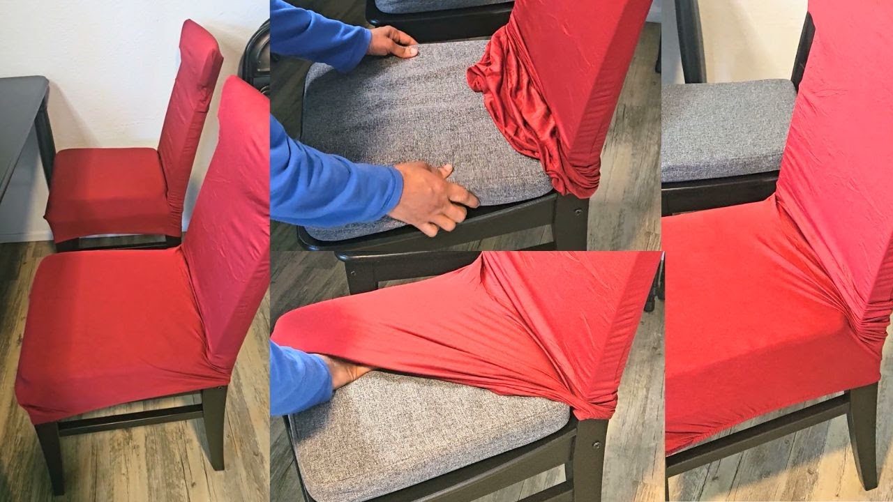 Dining Chair Slipcover, High Stretch, Removable, Washable, Chair Seat Protector | Fits Ikea Chair