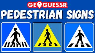 MOST IMPORTANT PEDESTRIAN CROSSING SIGNS IN EUROPE! | A Complete Guide - GeoGuessr Tips