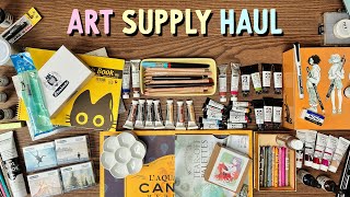 ✨ Big Art Supply Haul ✨ Watercolors, Gouache, Ink & more // Art Materials Shopping Spree