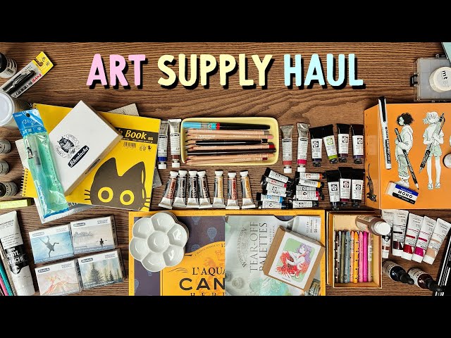 Art supply haul from Japan. And I thought I had been a good boy 🙄 . . .  #artsupplies #haul #shoppingspree #thingsorganizedneatly #toc #ocd  #artstuff #suppli…