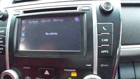 Toyota Display Audio Navagation