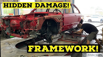 Building an e30 m3 conversion part 15: Frame work! More hidden Damage!