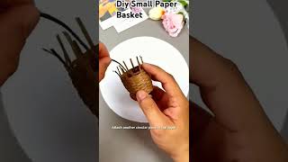 How To Make Basket With Paper
