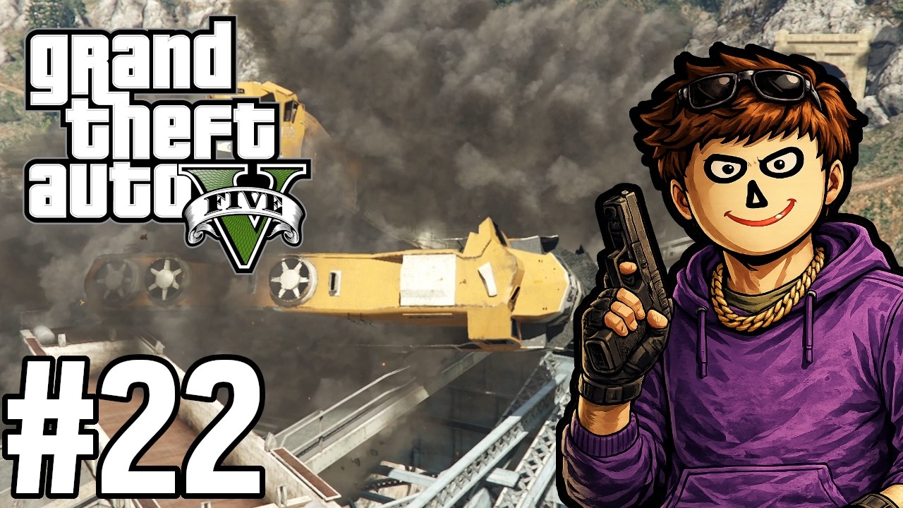 GTA V PL (22) - Trevor okrada pociąg