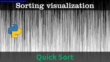 Quick sort visualization with python