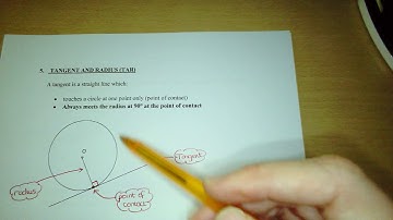 Circle Theorems 5 Tangent and Radius and 6 Two Tangents