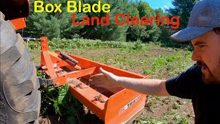 Most Useful 3 Point Hitch Implement | Compact Tractor Clears Land with a Box Blade