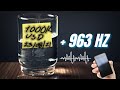 VASO CON AGUA y 963 HZ para el DINERO | Pon la FRECUENCIA de DIOS al agua | OBTÉN mejores RESULTADOS