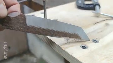 Knife Bevel without a Grinder | Homemade Knife Sharpening Jig