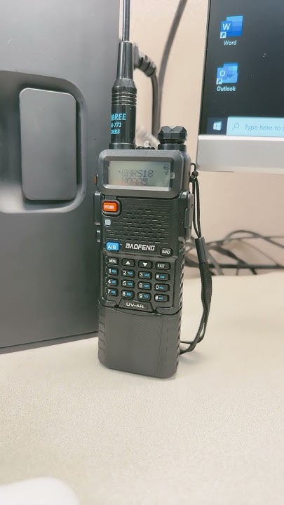 Scanning at work on my new UV-5R by Baofeng - YouTube