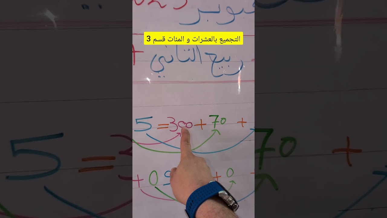 التجميع بالعشرات و المئات قسم 3
