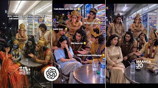 Instagram Trending God blessing Ai Photo Editing | Crying Girls And Boy Protected By Gods Ai Photo  screenshot 1