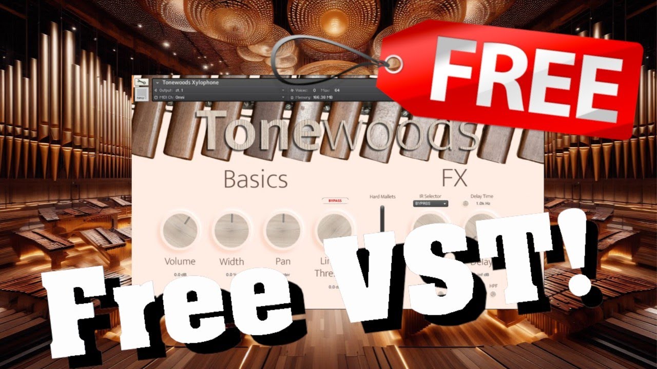 【Free!】New GREAT Realistic Orchestral Xylophone Library! Tonewoods Xylophone by Justin Trieger