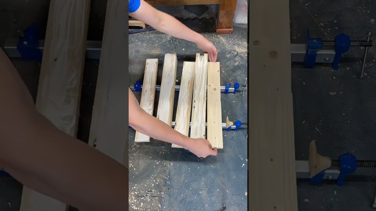 Laminating old pallet wood to hopefully turn a profit $$$