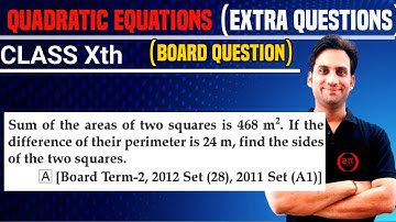 Sum of the areas of two squares is 468 m^2. If the difference of their perimeter is 24 m. Find the