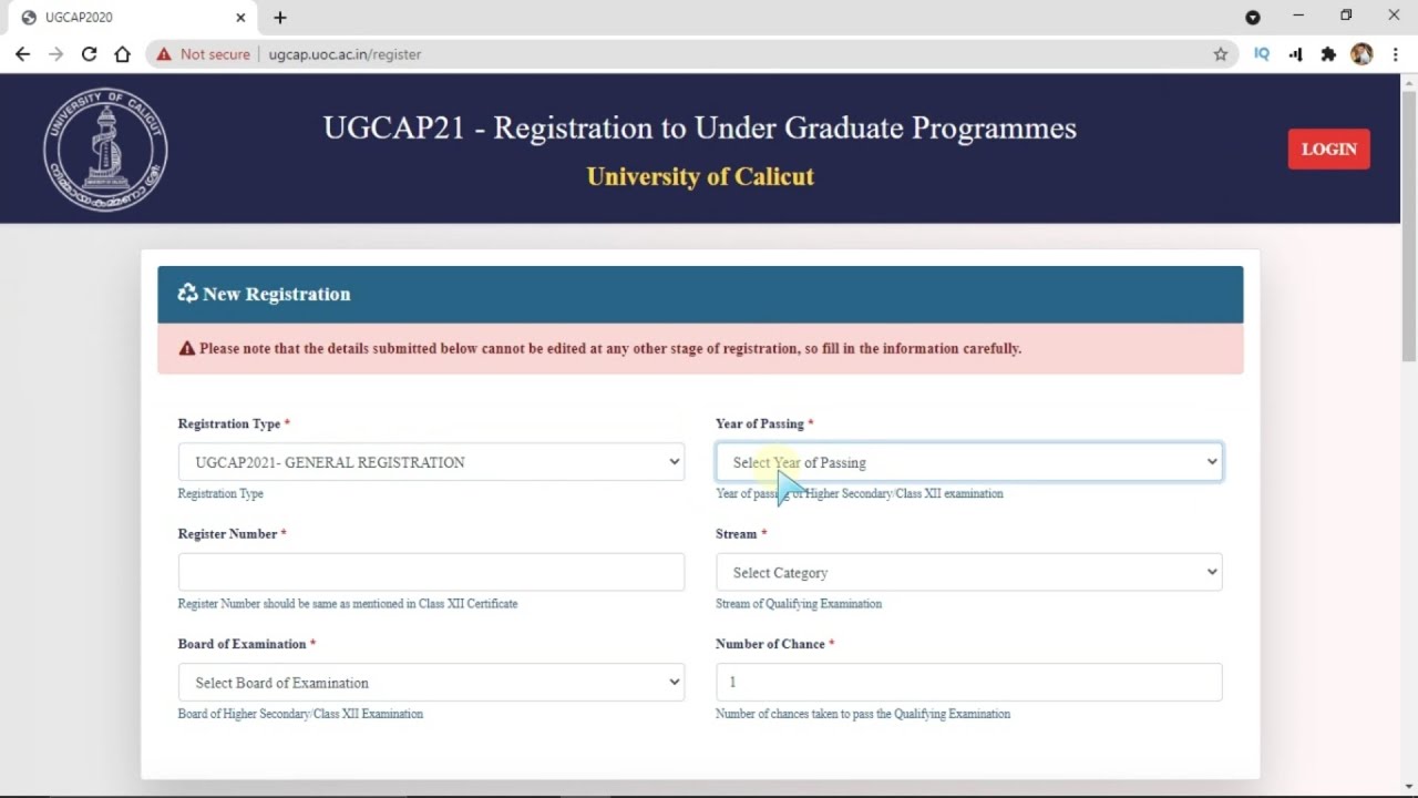 Calicut UG Admission 2021 I CAP Registration Steps I Admission Cell I MES Ponnani College