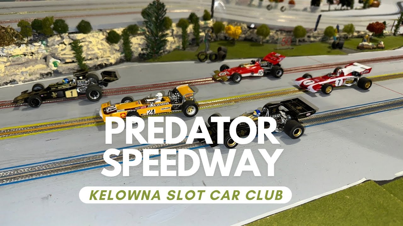 Slot car racing at Predator Ridge BC Canada! Race 19! - YouTube